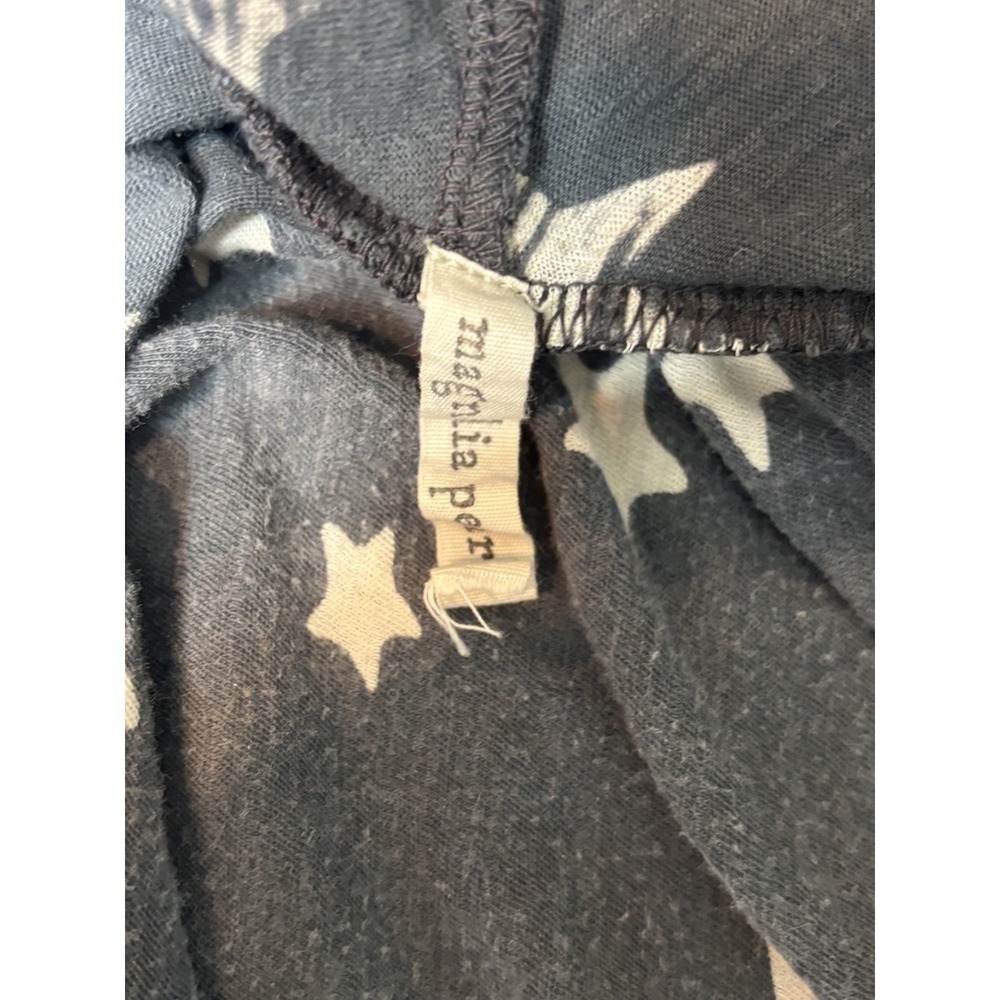 Magnolia Pearl Cardigan Faded Blue Star Print Women One Size Asymmetric *READ* - Picture 6 of 7